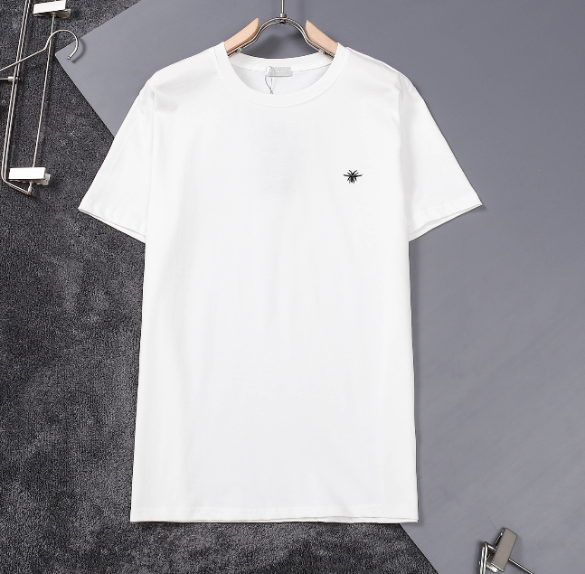 Dior ディオール Tシャツ 夏シャツ 丸首シャツ ブラック ホワイト 半袖シャツ 刺繍 2色 - 画像 2