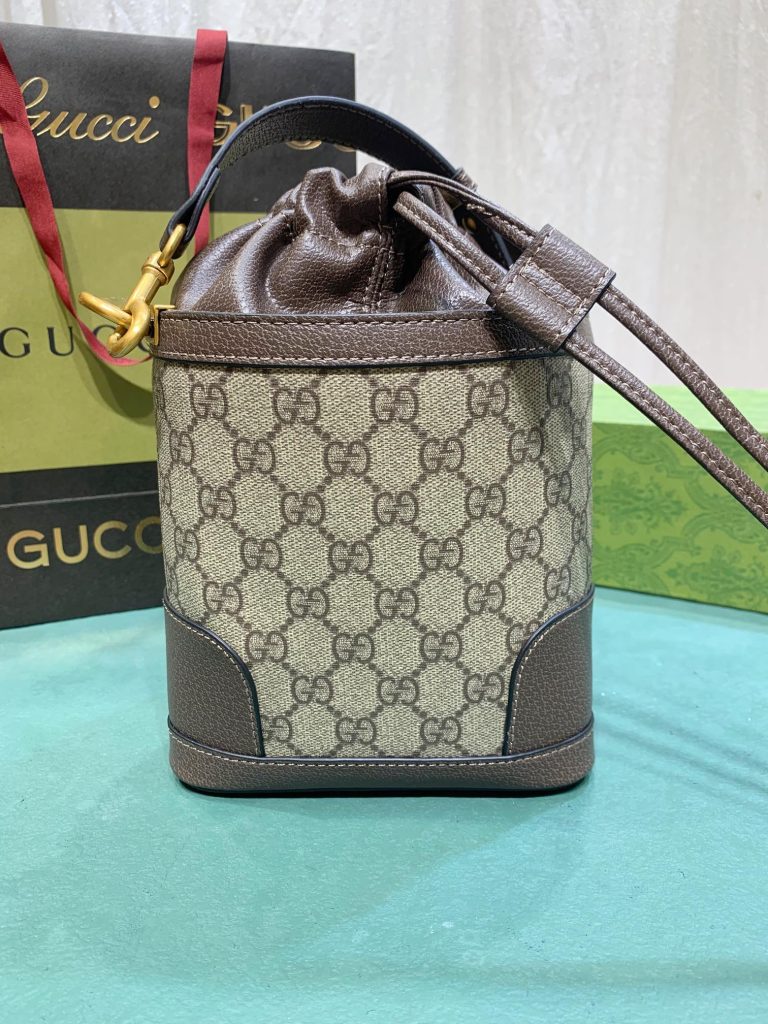 グッチ GUCCI オフィディア GG バケットバッグ 巾着バッグ GG Ophidia ハンドバッグ ブラウン 2WAY ショルダーバッグ 斜め掛けバッグ - 画像 2
