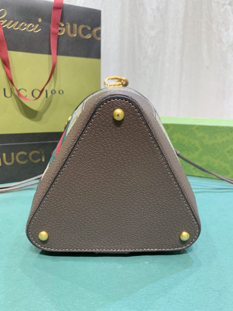 グッチ GUCCI オフィディア GG バケットバッグ 巾着バッグ GG Ophidia ハンドバッグ ブラウン 2WAY ショルダーバッグ 斜め掛けバッグ - 画像 3