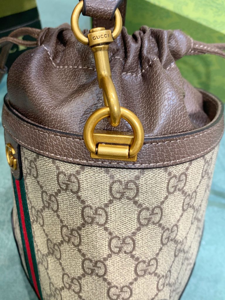 グッチ GUCCI オフィディア GG バケットバッグ 巾着バッグ GG Ophidia ハンドバッグ ブラウン 2WAY ショルダーバッグ 斜め掛けバッグ - 画像 4