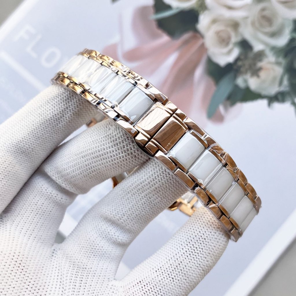 Chanel シャネル✨💎🕰️【香奈儿風】高級セラミックレディース腕時計 西鉄城機械式ムーブメント 本物ダイヤ使用 35mm✨ - 画像 8