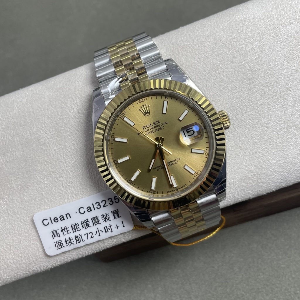 Rolex ロレックスロレックス デイトジャスト 41mm 3235型自動巻き🔝交換可能パーツ✨最高級仕上げ💎永久ブルー夜光⚡️72時間パワーリサーブ - 画像 3