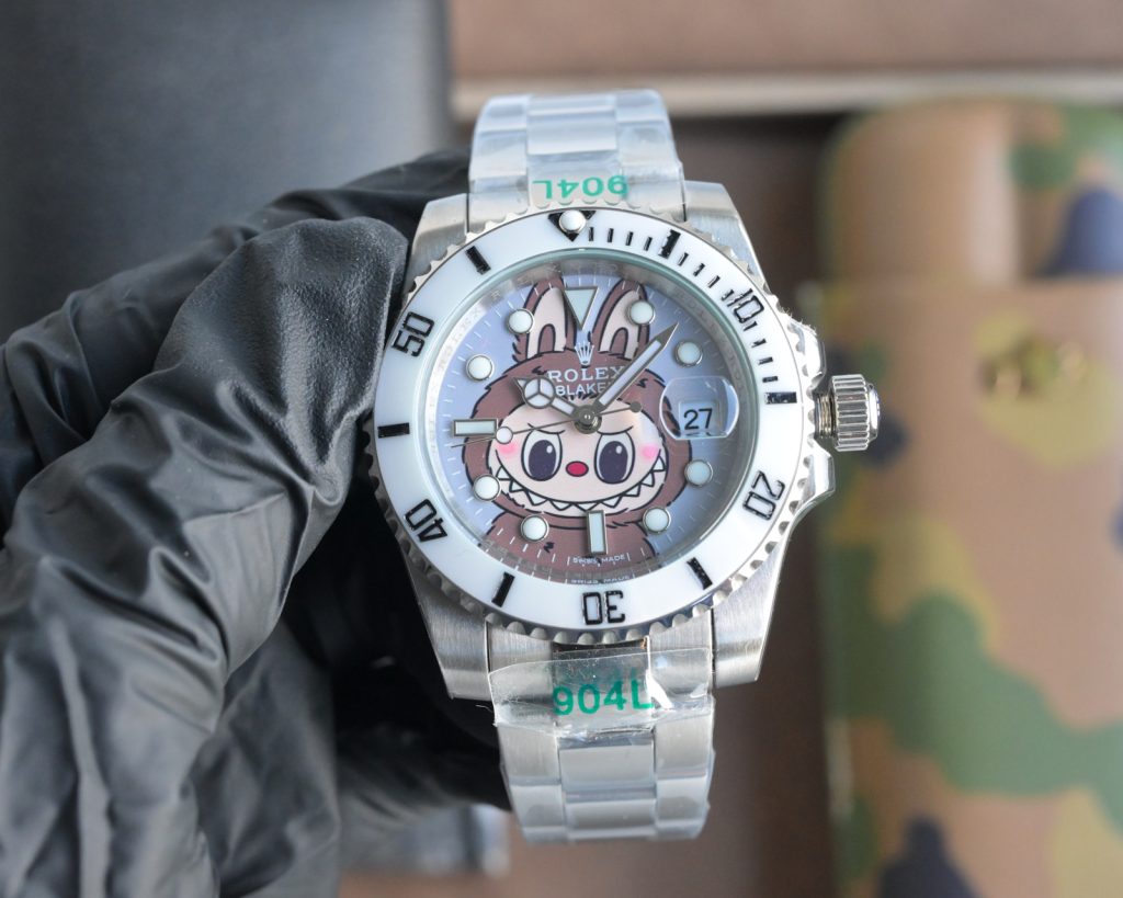 Rolex ロレックス【限定コラボ】ロレックス＆ラブブ 自動巻きメカニカル腕時計✨ 多色エナメル文字盤🔝 904L鋼 40mm🏆 高級感抜群🎁 - 画像 6