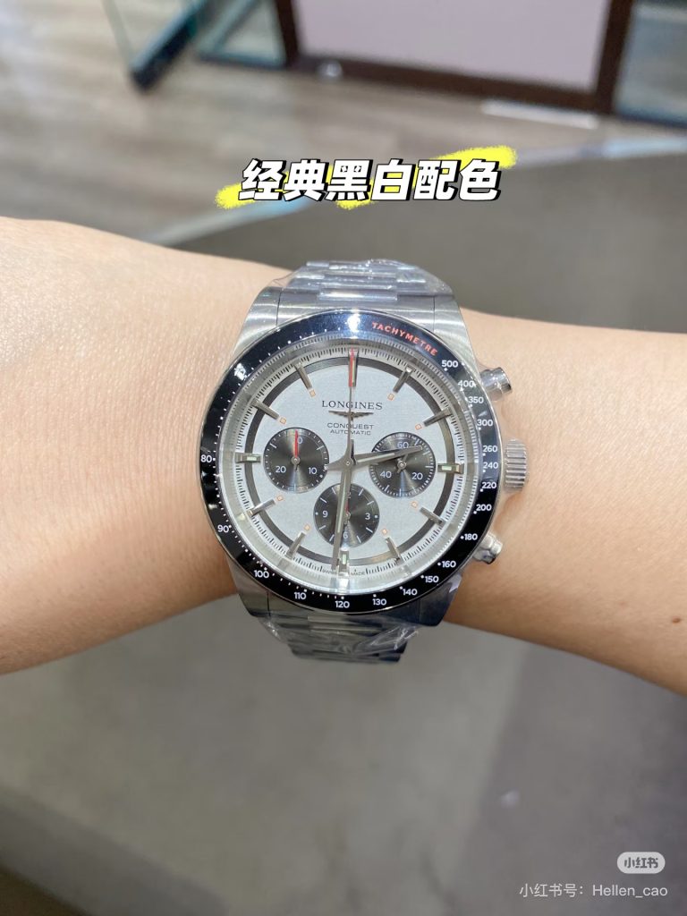 Rolex ロレックス【人気モデル】ロレックス パンダダイヤル & ロンジン コンクエスト 42mm メンズ腕時計✨😎🔥 スポーティでエレガントなデザイン👑💼 - 画像 4