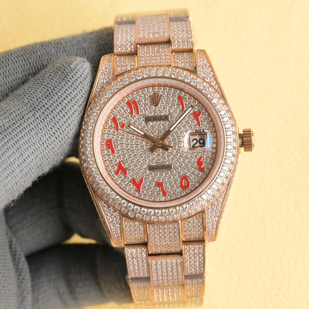 Rolex ロレックス✨💎ロレックスデイトジャスト 41mm 満鑽✨ 2813自動巻き ステンレス サファイアガラス 高級時計💫🔥 - 画像 3