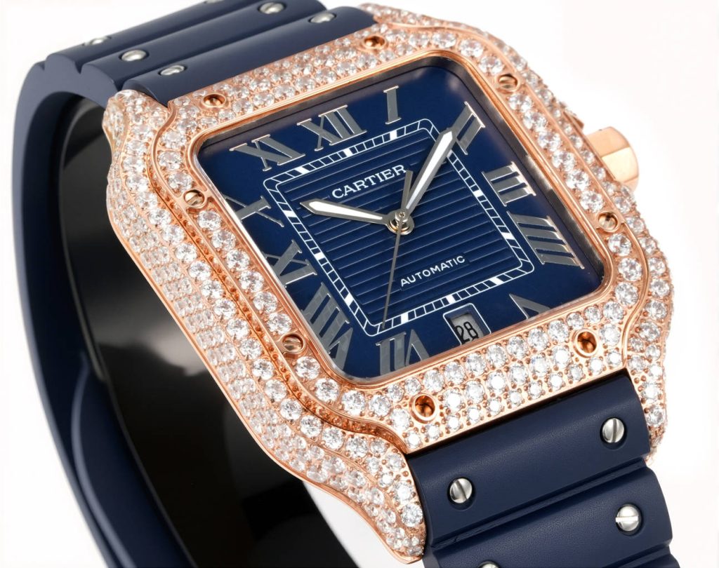 Cartier カルティエ✨Cartier✨ 高級腕時計 サントス 100 メンズ 自動巻き 本革ベルト 💎 メンテナンス済み ⌚️ 💼 美品 🎁 ギフトに最適 - 画像 2