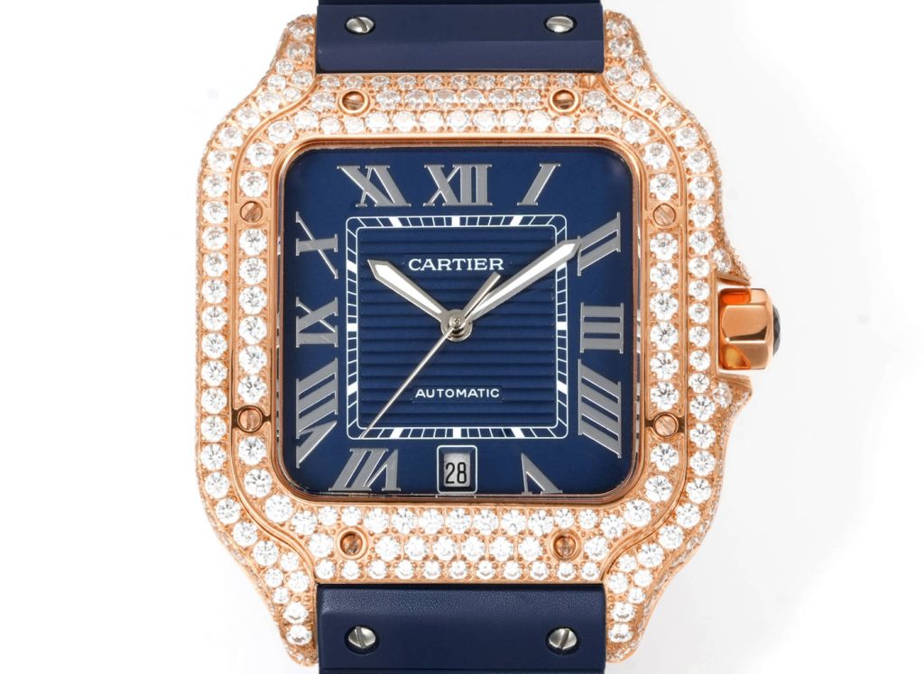 Cartier カルティエ✨Cartier✨ 高級腕時計 サントス 100 メンズ 自動巻き 本革ベルト 💎 メンテナンス済み ⌚️ 💼 美品 🎁 ギフトに最適 - 画像 7