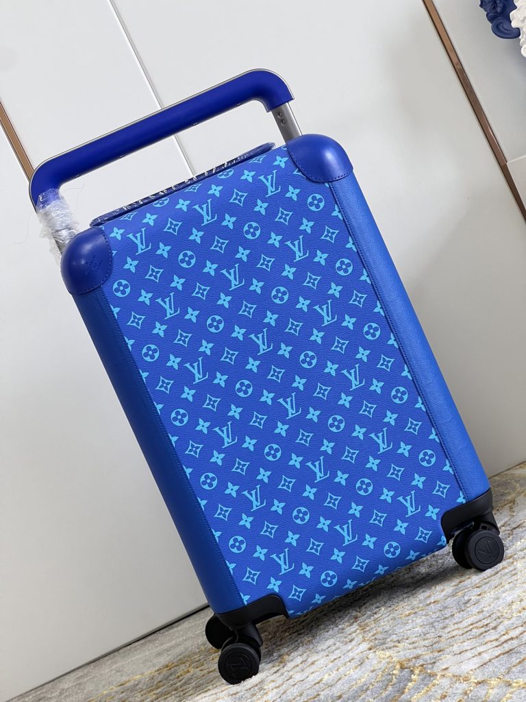 【ルイヴィトン】ホライズントランク モノグラム帆布 レザー保護コーナー 旅行ステッカー付き 上品で実用的な旅行コンパニオン - 画像 2