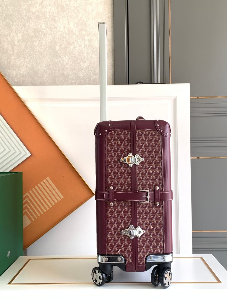 【ゴヤール】20cmキャビンバッグ ハンドメイド 高級トランク 職人技の逸品 上質な旅行用キャリーバッグ - 画像 3