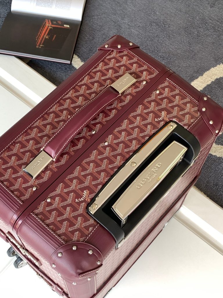 【ゴヤール】20cmキャビンバッグ ハンドメイド 高級トランク 職人技の逸品 上質な旅行用キャリーバッグ - 画像 5