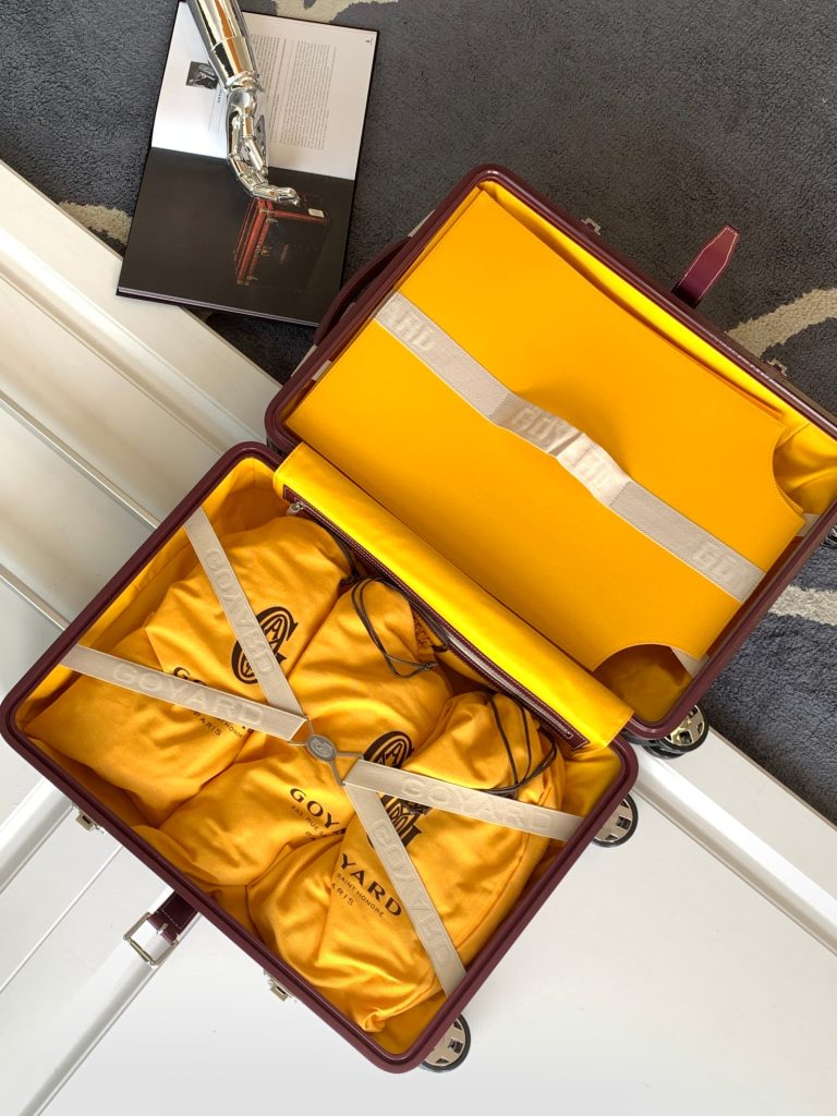 【ゴヤール】20cmキャビンバッグ ハンドメイド 高級トランク 職人技の逸品 上質な旅行用キャリーバッグ - 画像 8