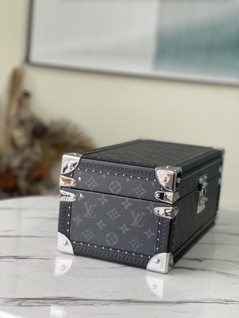 【ルイヴィトン】トランク型 アクセサリーボックス モノグラム帆布 収納ケース 高級感のある逸品 ギフトに最適 - 画像 2