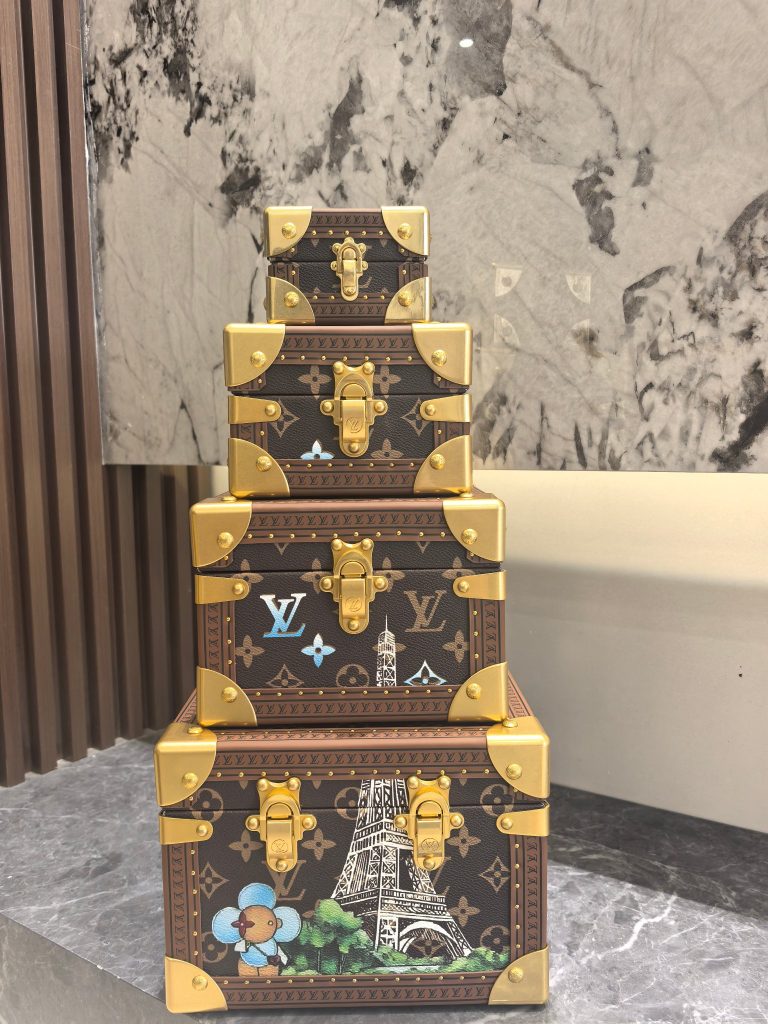 【ルイヴィトン】ミニトランク 小物収納ボックス モノグラムキャンバス 上質な仕上げ 高級感のある逸品 - 画像 6