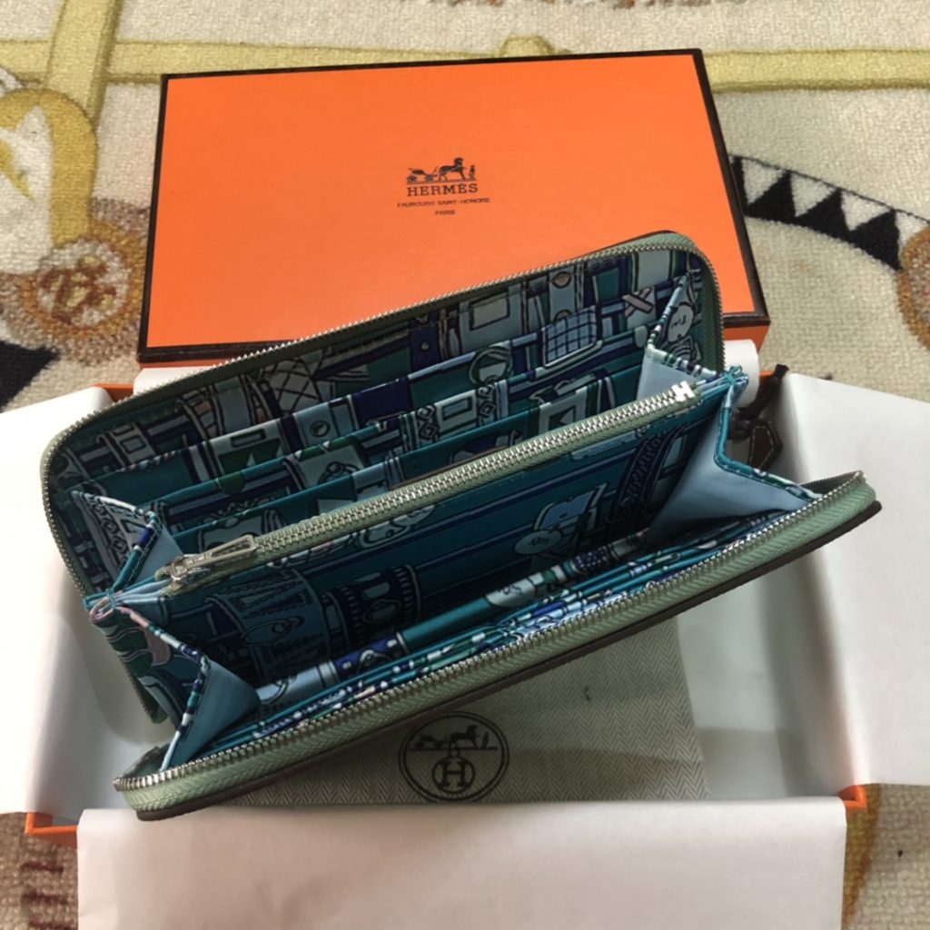 Hermes　エルメス長財布　アザップ ロング シルクイン　札入れ　小銭入れ　ラウンドファスナー　10色選択可　ヴォーエプソン - 画像 5