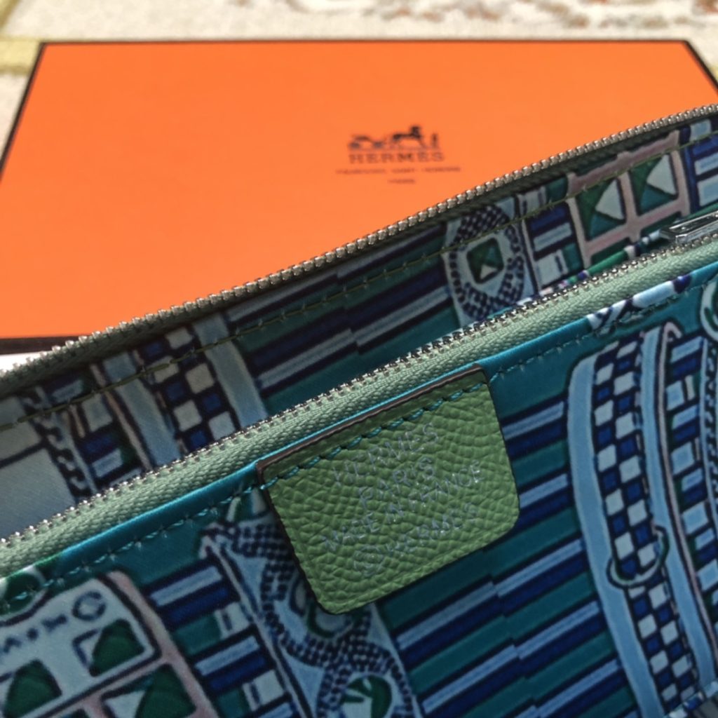 Hermes　エルメス長財布　アザップ ロング シルクイン　札入れ　小銭入れ　ラウンドファスナー　10色選択可　ヴォーエプソン - 画像 6
