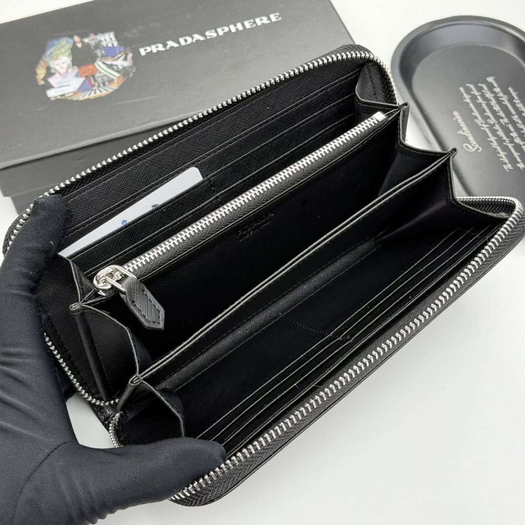 プラダ モノグラムキャンバス 上品な長財布 レディース人気モデル ギフトにも最適 - 画像 5