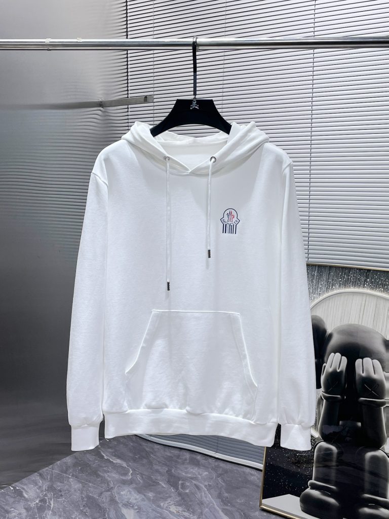 Monclerモンクレール 2色 ロゴプリント フーデッドスウェットシャツ - 画像 2