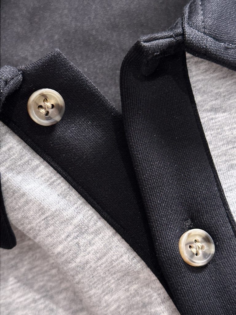 Monclerモンク トレーナー ポロシャツ メンズ 灰色 黒 2色展開 40-60文字以内 - 画像 6