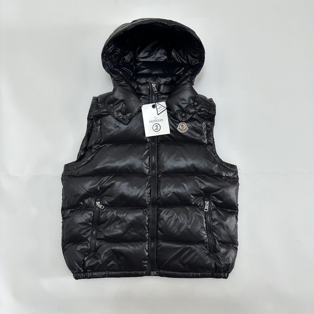 Monclerモンクレール メンズ ダウンベスト 黒 1〜5码 保温 防风 防水 1枚 10805 - 画像 2