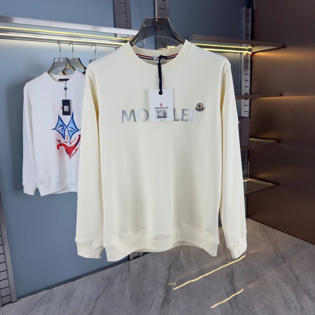 Monclerモンクレール ロゴスウェットシャツ 3色 メンズ 半袖 2024秋冬新作 - 画像 8
