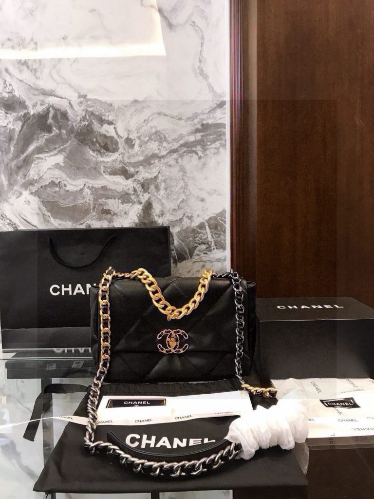 Chanelブランド ロングチェーン キャメル ハンドバッグ 黒 2色入 - 画像 4