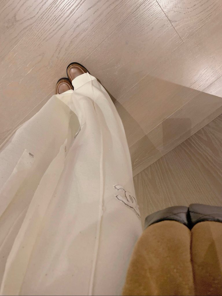 シャネル パンツ 2色入 着脱簡単 レディース ウールロングパンツ - 画像 2