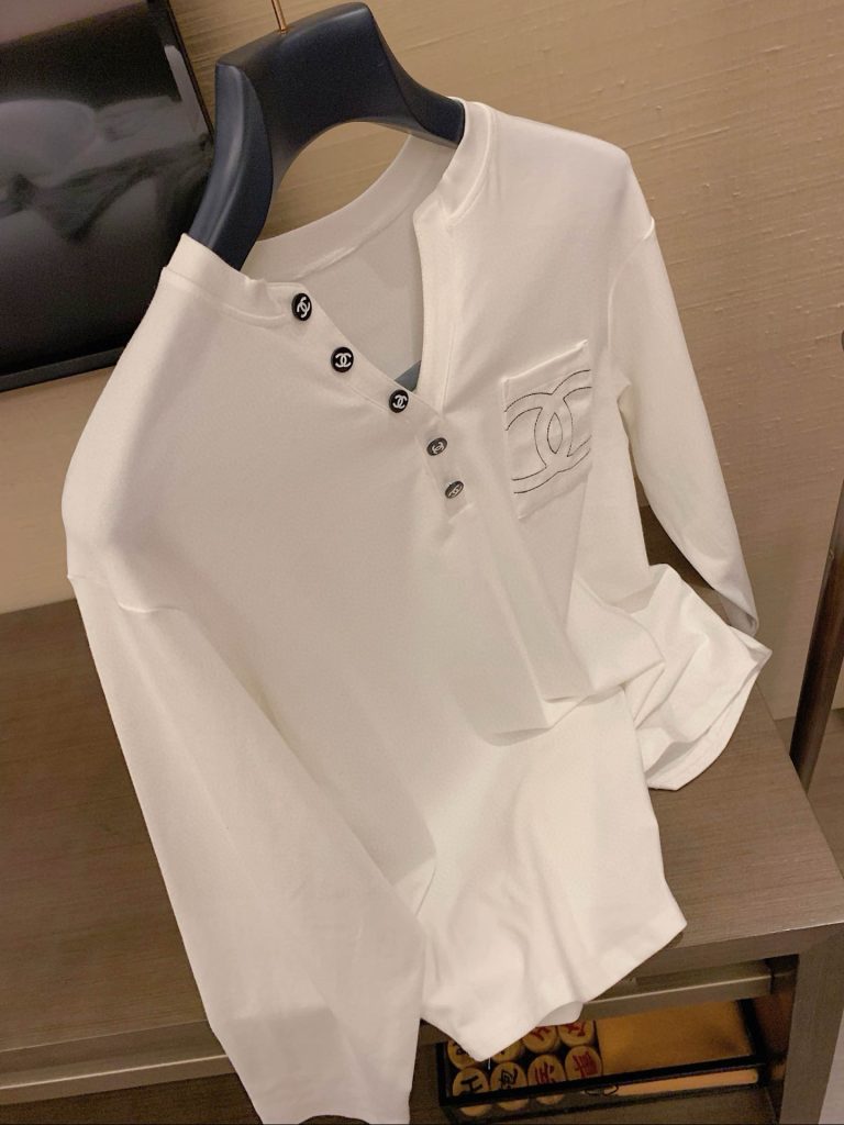 香奈儿 レディース ロングスリーブシャツ 2色入 - 画像 7