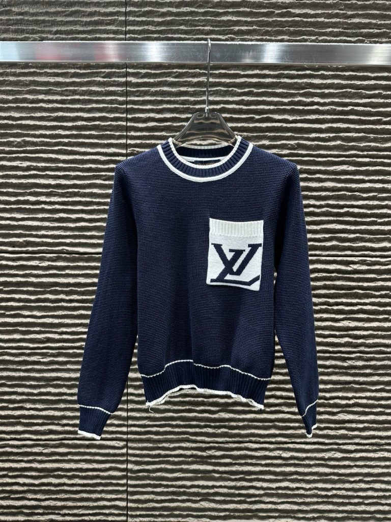 Louis Vuittonロエベ ニットセーター 2色入 レディース デザインロゴ ファッションウェア - 画像 2
