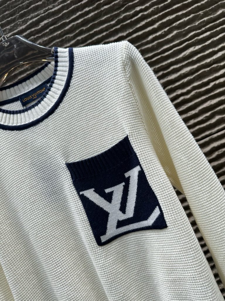 Louis Vuittonロエベ ニットセーター 2色入 レディース デザインロゴ ファッションウェア - 画像 4