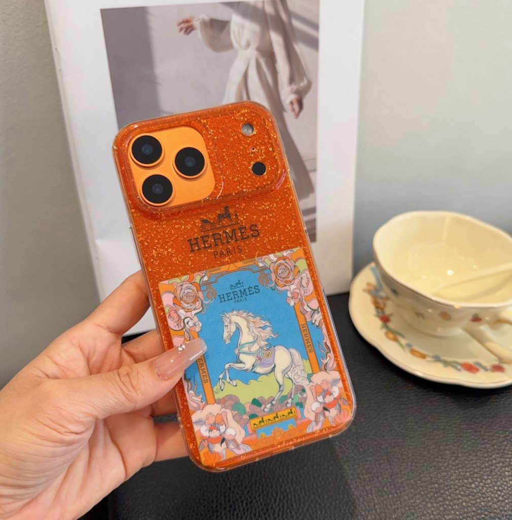 iPhoneケースオレンジ フルカバーフォンケース - 画像 5