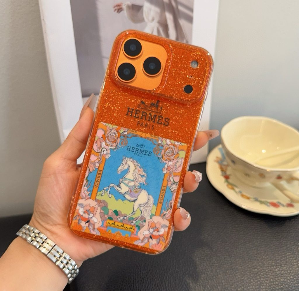 iPhoneケースオレンジ フルカバーフォンケース - 画像 6