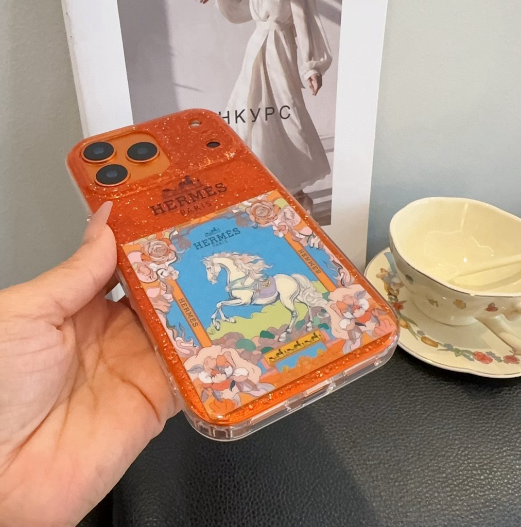 iPhoneケースオレンジ フルカバーフォンケース - 画像 7