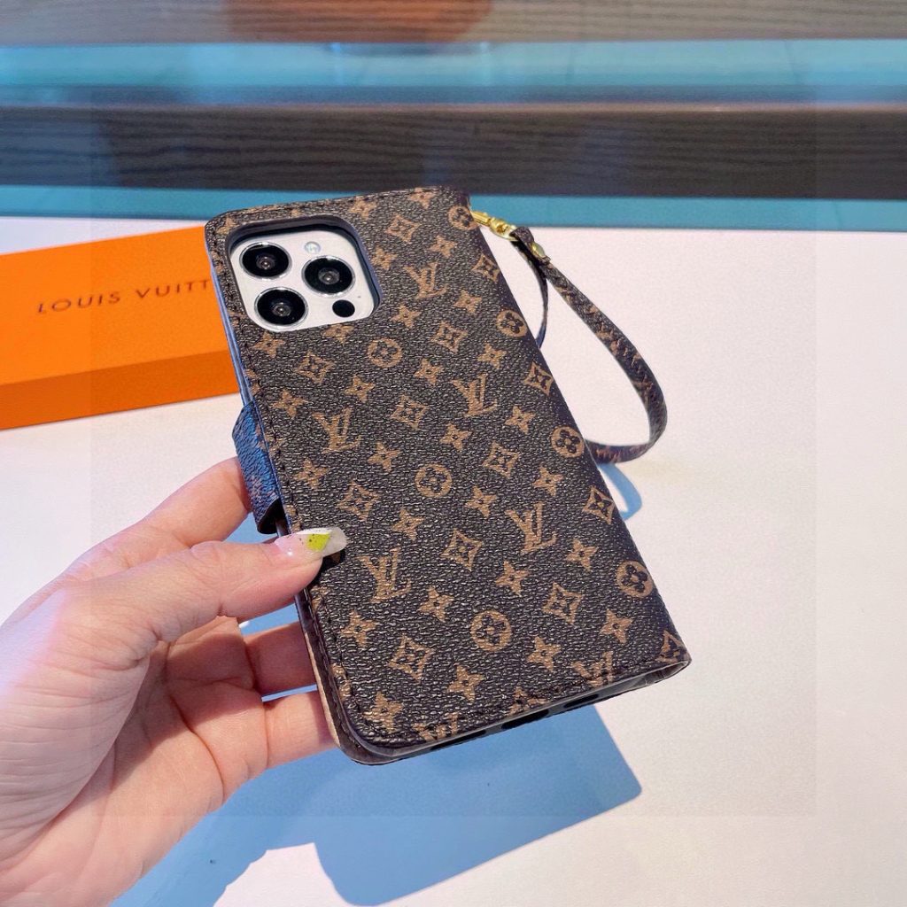 iPhoneケースルイヴィトン風 ブックタイプスマホケース 4色入 💼 - 画像 2