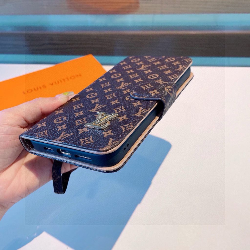 iPhoneケースルイヴィトン風 ブックタイプスマホケース 4色入 💼 - 画像 6