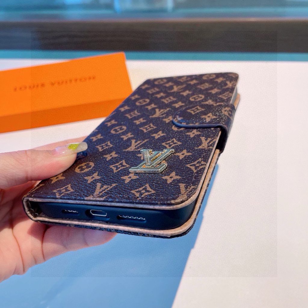 iPhoneケースルイヴィトン風 ブックタイプスマホケース 4色入 💼 - 画像 8