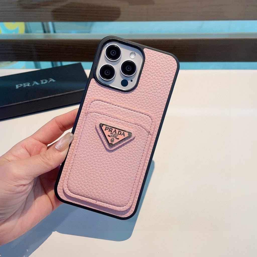 iPhoneケースプラダ iPhoneケース ポーチ付き ピンク 🎀 2色入 - 画像 8