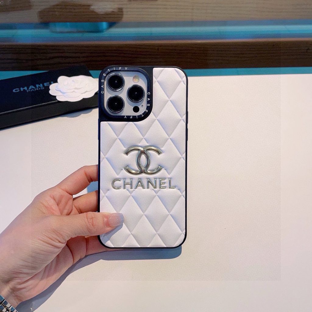 iPhoneケースシャネル スタイル 3色 横縦両用 スマホケース - 画像 4