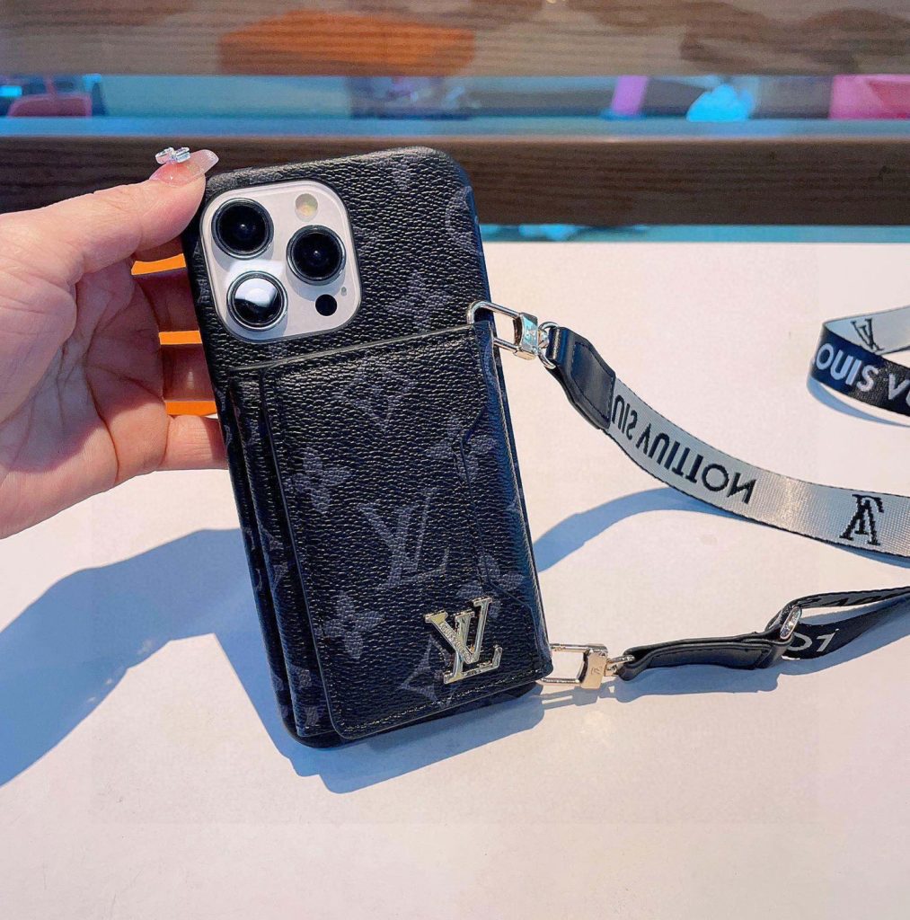 iPhoneケースLouis Vuitton モノグラム ストラップ付きスマホケース 2色入 🖤 - 画像 2
