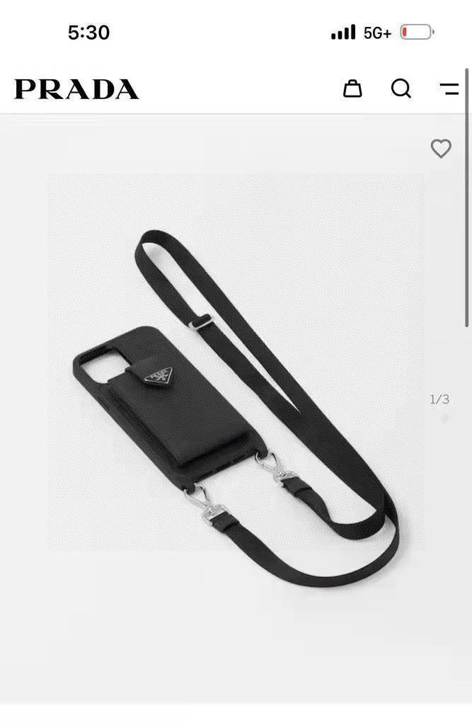 iPhoneケースプラダ ブランドiPhoneケース 黒 3色入 📱 - 画像 4