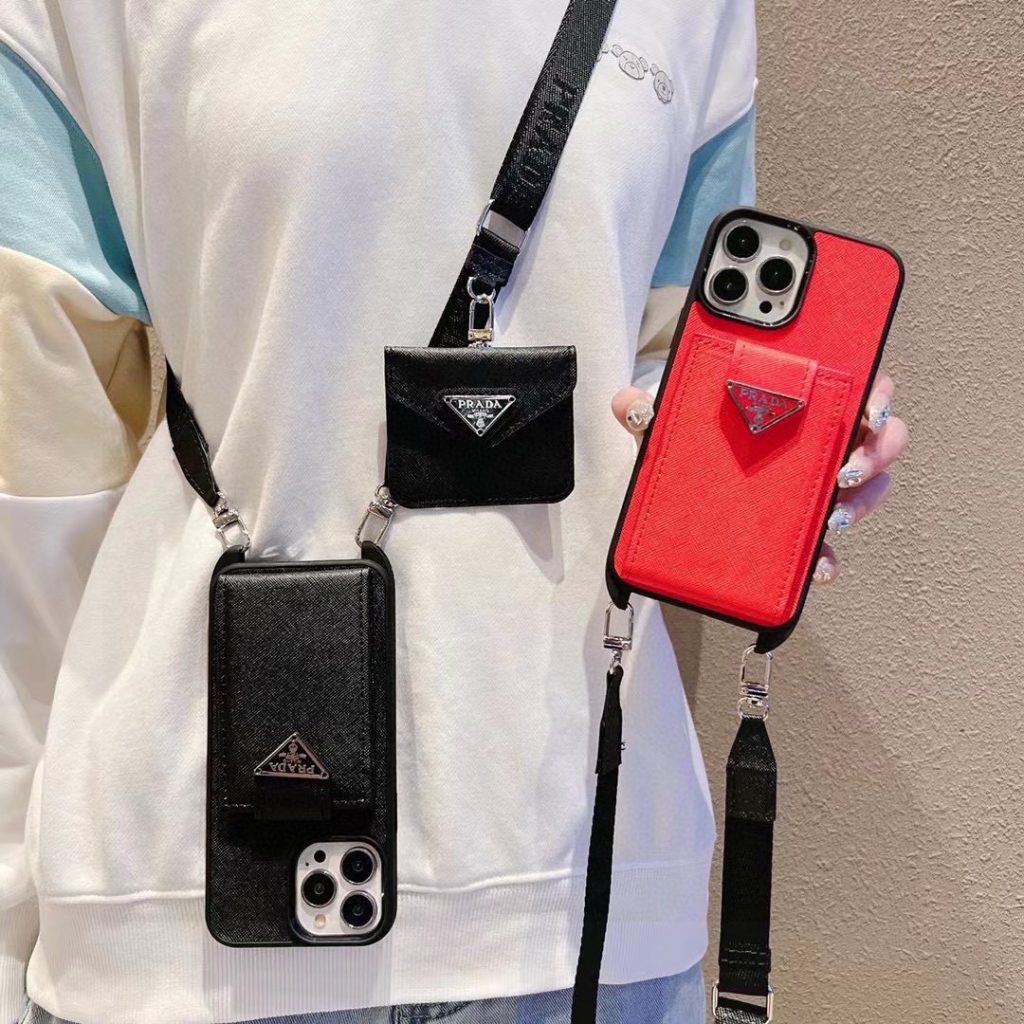 iPhoneケースプラダ ブランドiPhoneケース 黒 3色入 📱 - 画像 5