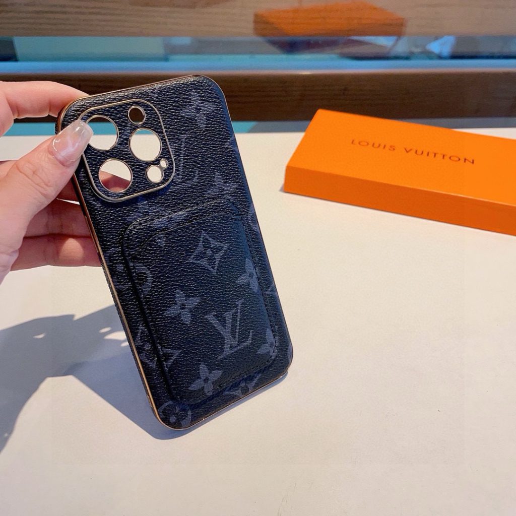iPhoneケースルイ・ヴィトン モノグラム スマホケース 黒・茶 2色入 📱 - 画像 3