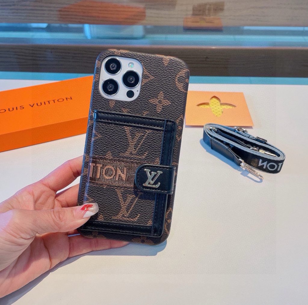 iPhoneケースLouis Vuitton モノグラム スマホケース 2色入 - 画像 5