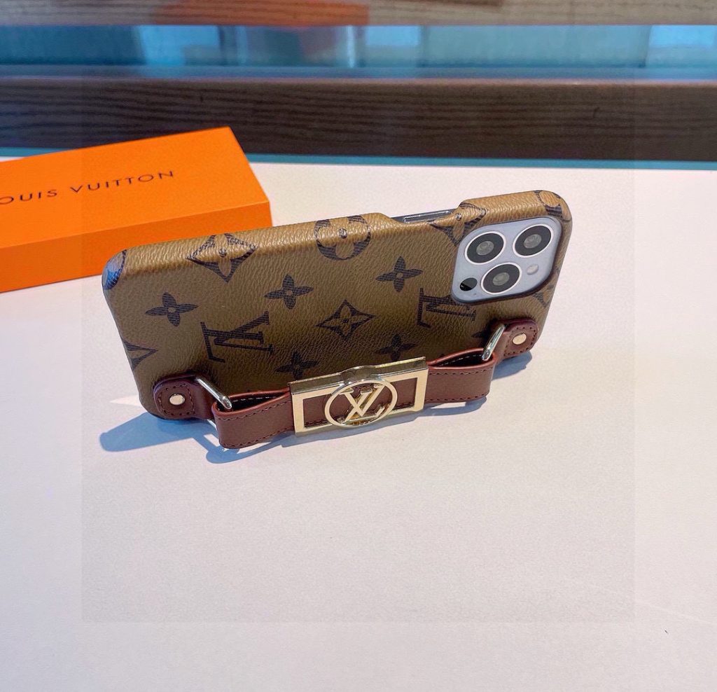 iPhoneケースラウンド付きのLouis Vuitton風スマホケース 2色入 🌟 - 画像 8