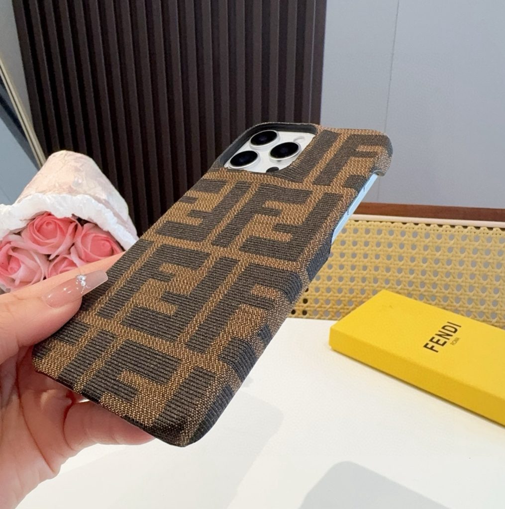 iPhoneケースFENDI フェンディ ブラウン グレー iPhoneケース 2色入 🌸 - 画像 7