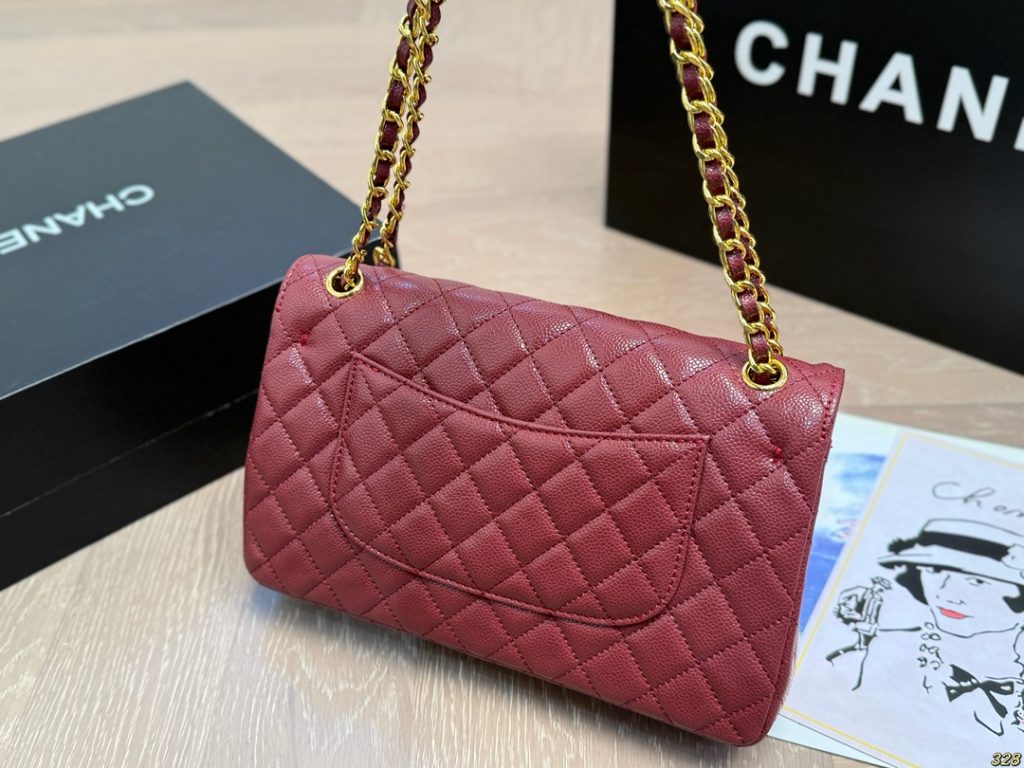 シャネル Classic Flap レディース レッド クラッチ 1色入 🎀 - 画像 7