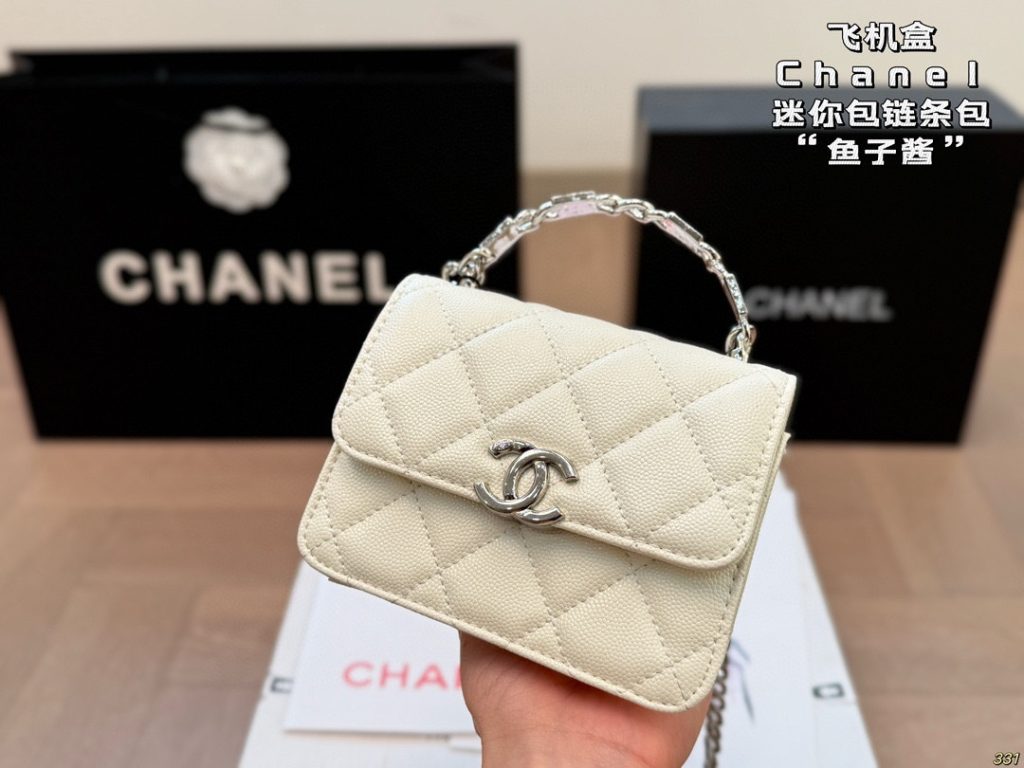 Chanel ミニポシェット 2色 | ファッション ショルダーバッグ 🖤🤍 - 画像 2