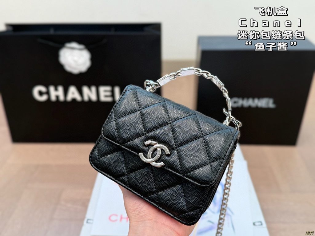 Chanel ミニポシェット 2色 | ファッション ショルダーバッグ 🖤🤍 - 画像 3