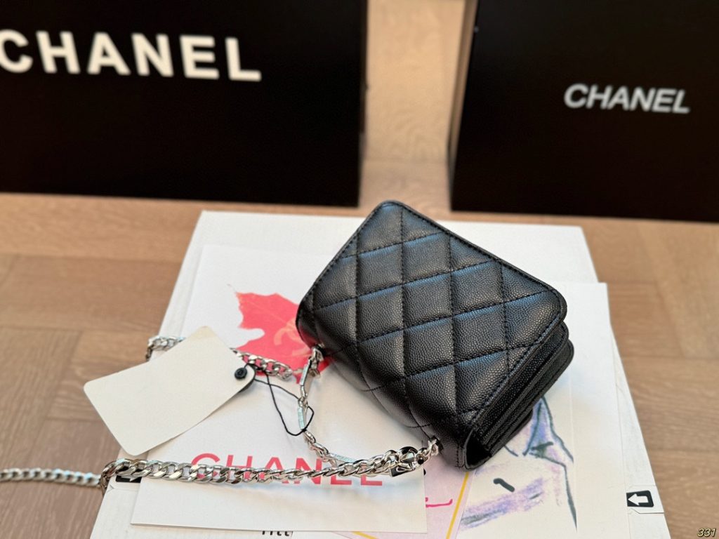 Chanel ミニポシェット 2色 | ファッション ショルダーバッグ 🖤🤍 - 画像 8