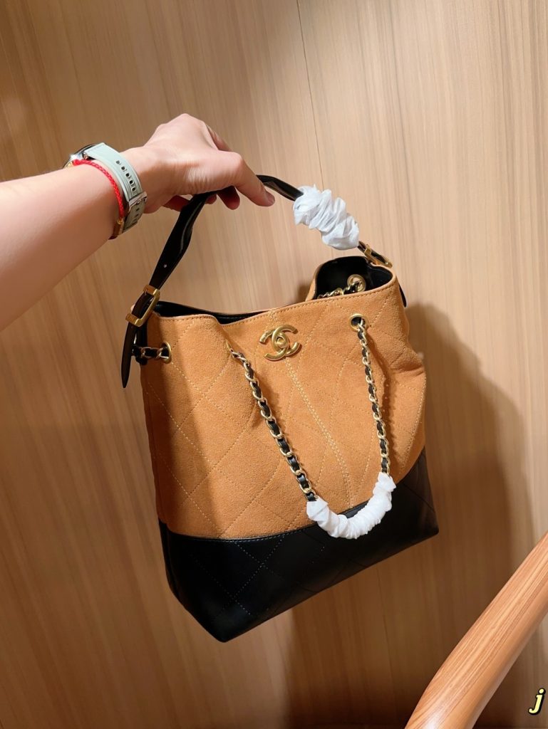 シャネル ファッション バッグ カーキ×ブラック 2色 ファンシーなデザインのハンドバッグ 🌸 - 画像 3