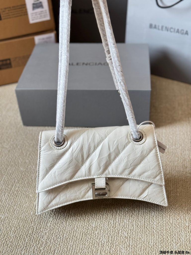 バレンシアガ バッグ 3色入 ホワイト 🧡 プリントレザー ファッションバッグ 3サイズ 30-50cm - 画像 8